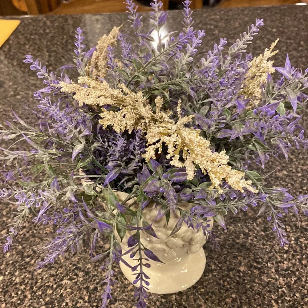 Flower vase purple